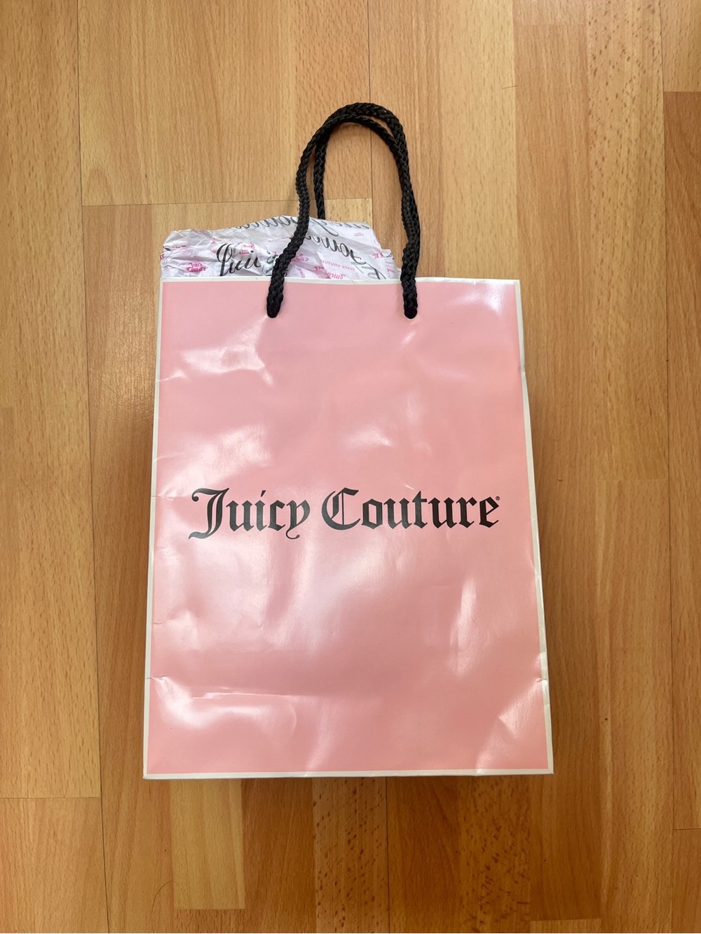 Juicy Couture Light Pink Shopping Bag— Y2K Collector’s Item